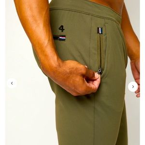 Comfortable Tapered Slim Fit Athleisure Wear w/ 2 side, 1 Cell & 1 Rear pocket